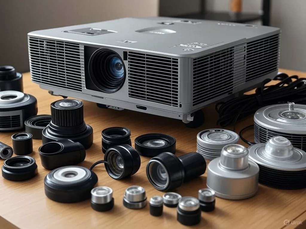 וואָס זענען די בעסטער ספּאַרן און אַקסעסעריז פֿאַר פּראָיעקטאָרס?